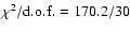 $\chi^2/{\rm d.o.f.}=170.2/30$