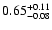 $\rm0.65 _{-0.08 }^{+0.11 }$
