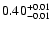 $\rm0.40 _{-0.01 }^{+0.01 }$