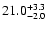$\rm 21.0 _{-2.0 }^{+3.3 }$