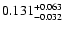 $\rm0.131 _{-0.032 }^{+0.063 }$