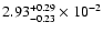 $\rm 2.93 _{-0.23 }^{+0.29 } \times 10^{-2 }$