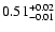 $\rm0.51 _{-0.01 }^{+0.02 }$