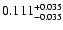 $\rm0.111 _{-0.035 }^{+0.035 }$