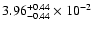 $\rm 3.96 _{-0.44 }^{+0.44 } \times 10^{-2 }$