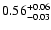$\rm0.56 _{-0.03 }^{+0.06 }$