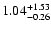 $\rm 1.04 _{-0.26 }^{+1.53 }$