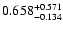 $\rm0.658 _{-0.134 }^{+0.571 }$
