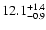 $\rm 12.1 _{-0.9 }^{+1.4 }$