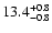 $\rm 13.4 _{-0.8 }^{+0.8 }$