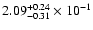 $\rm 2.09 _{-0.31 }^{+0.24 } \times 10^{-1 }$