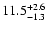 $\rm 11.5 _{-1.3 }^{+2.6 }$