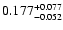 $\rm0.177 _{-0.052 }^{+0.077 }$