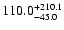 $\rm 110.0 _{-45.0 }^{+210.1 }$