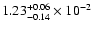 $\rm 1.23 _{-0.14 }^{+0.06 } \times 10^{-2 }$