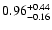$\rm0.96 _{-0.16 }^{+0.44 }$