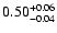 $\rm0.50 _{-0.04 }^{+0.06 }$