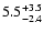 $\rm 5.5 _{-2.4 }^{+3.5 }$