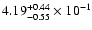 $\rm 4.19 _{-0.55 }^{+0.44 } \times 10^{-1 }$
