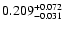 $\rm0.209 _{-0.031 }^{+0.072 }$