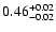 $\rm0.46 _{-0.02 }^{+0.02 }$
