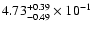 $\rm 4.73 _{-0.49 }^{+0.39 } \times 10^{-1 }$