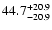 $\rm 44.7 _{-20.9 }^{+20.9 }$