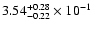 $\rm 3.54_{-0.22 }^{+0.28 } \times 10^{-1}$