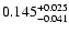 $\rm0.145_{-0.041 }^{+0.025 }$