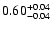$\rm0.60_{-0.04 }^{+0.04 }$