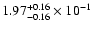$\rm 1.97_{-0.16 }^{+0.16 } \times 10^{-1}$
