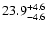$\rm 23.9_{-4.6 }^{+4.6 }$