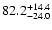 $\rm 82.2_{-24.0 }^{+14.4 }$