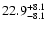 $\rm 22.9_{-8.1 }^{+8.1 }$