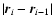 $\vert\vec{r}_{i}-\vec{r}_{i-1}\vert$