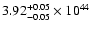 $\rm 3.92_{-0.05 }^{+0.05 }\times10^{44}$