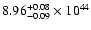 $\rm 8.96_{-0.09 }^{+0.08 }\times10^{44}$