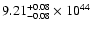 $\rm 9.21_{-0.08 }^{+0.08 }\times10^{44}$