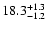 $\rm 18.3_{-1.2 }^{+1.3 }$