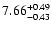 $\rm 7.66_{-0.43 }^{+0.49 }$