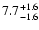 $\rm 7.7_{-1.6 }^{+1.6 }$
