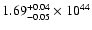 $\rm 1.69_{-0.05 }^{+0.04 }\times10^{44}$