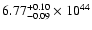 $\rm 6.77_{-0.09 }^{+0.10 }\times10^{44}$
