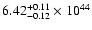 $\rm 6.42_{-0.12 }^{+0.11 }\times10^{44}$