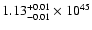 $\rm 1.13_{-0.01 }^{+0.01 }\times10^{45}$