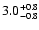 $\rm 3.0_{-0.8 }^{+0.8 }$