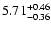 $\rm 5.71_{-0.36 }^{+0.46 }$