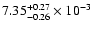 $\rm 7.35_{-0.26 }^{+0.27 }\times10^{-3}$