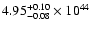 $\rm 4.95_{-0.08 }^{+0.10 }\times10^{44}$
