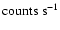 ${\rm counts~s^{-1}}$
